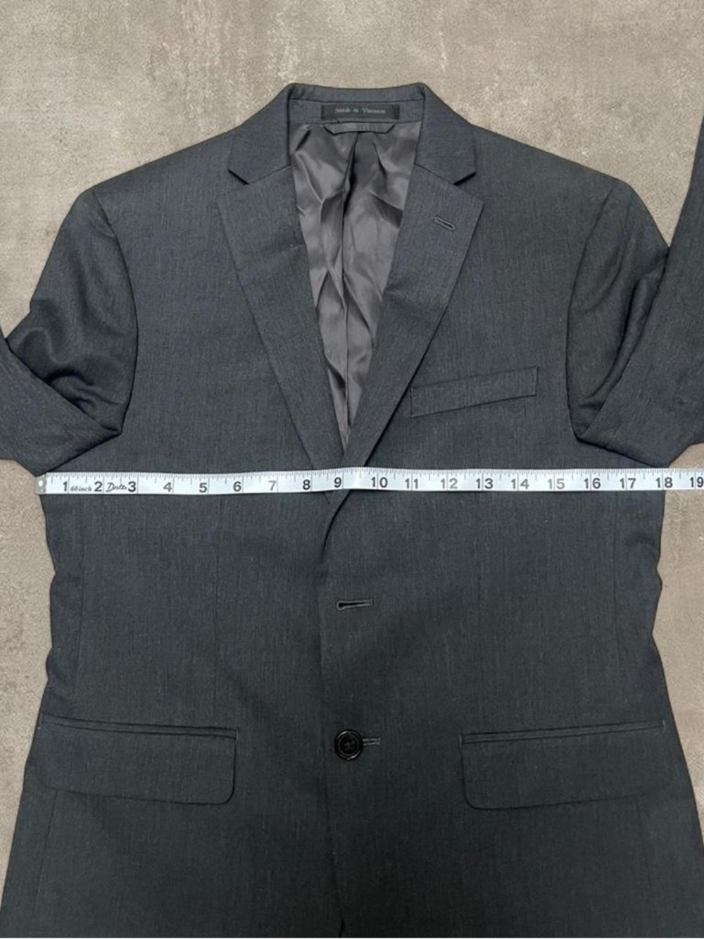 Lauren Ralph Lauren Gray Blazer Jacket Men’s 16R Classic Fit 2 Button Suit Coat - Picture 4 of 8